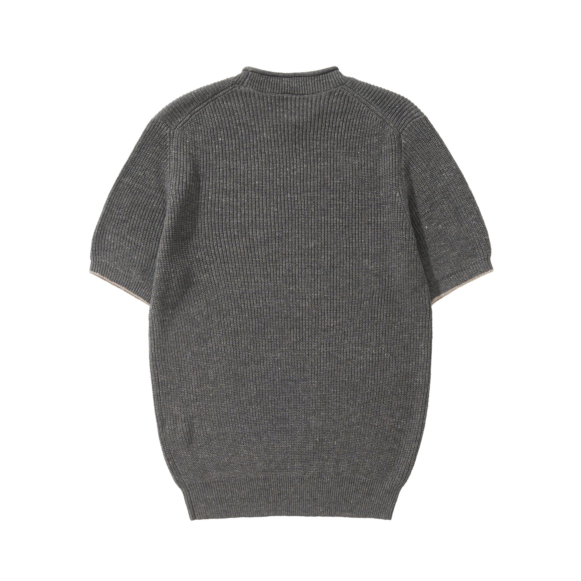 ブルネロ クチネリ リネン コットン リブ ニット Tシャツ 詳細画像 2