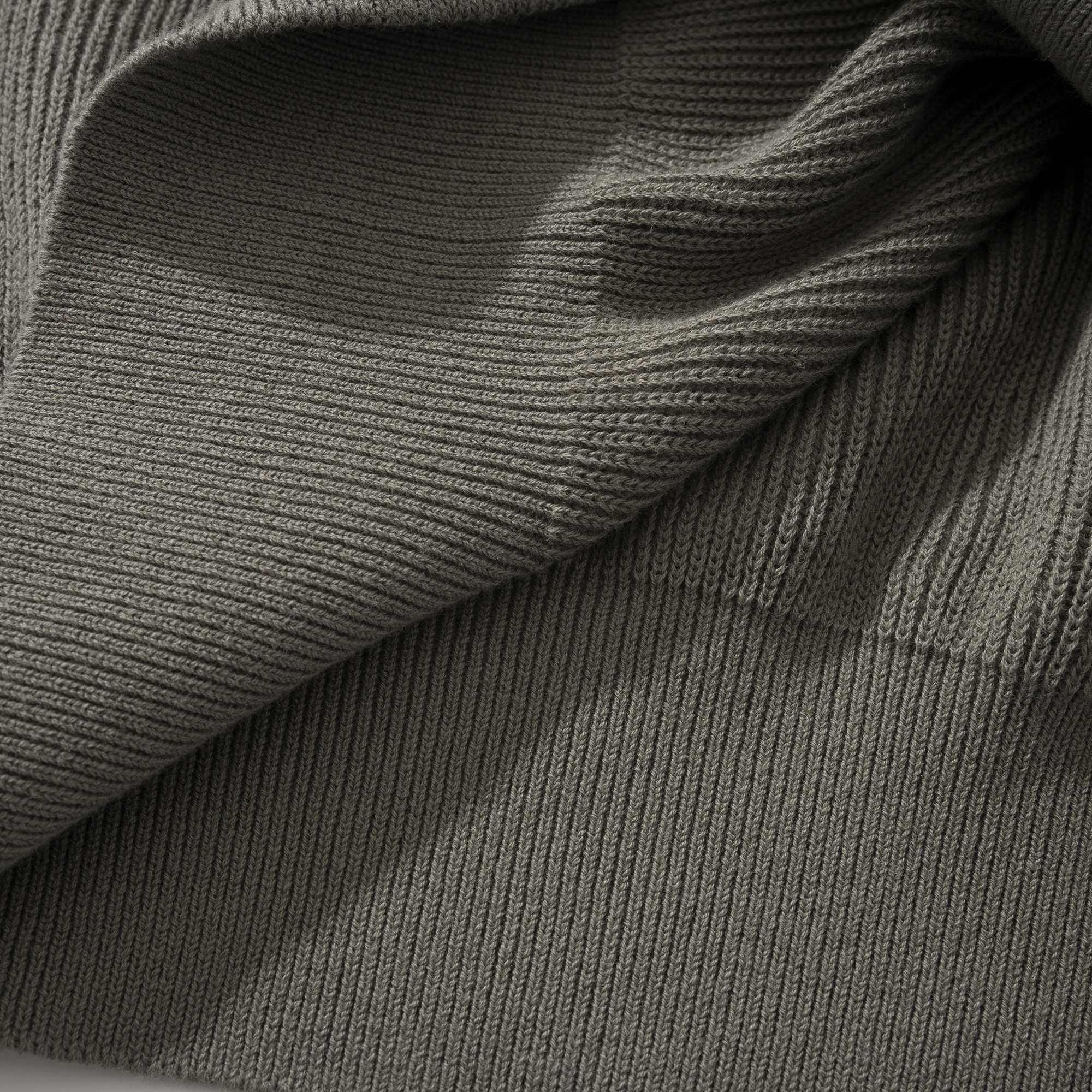 ブルネロ クチネリ イングリッシュリブ コットンニット ポロシャツ オリーブ 画像 6