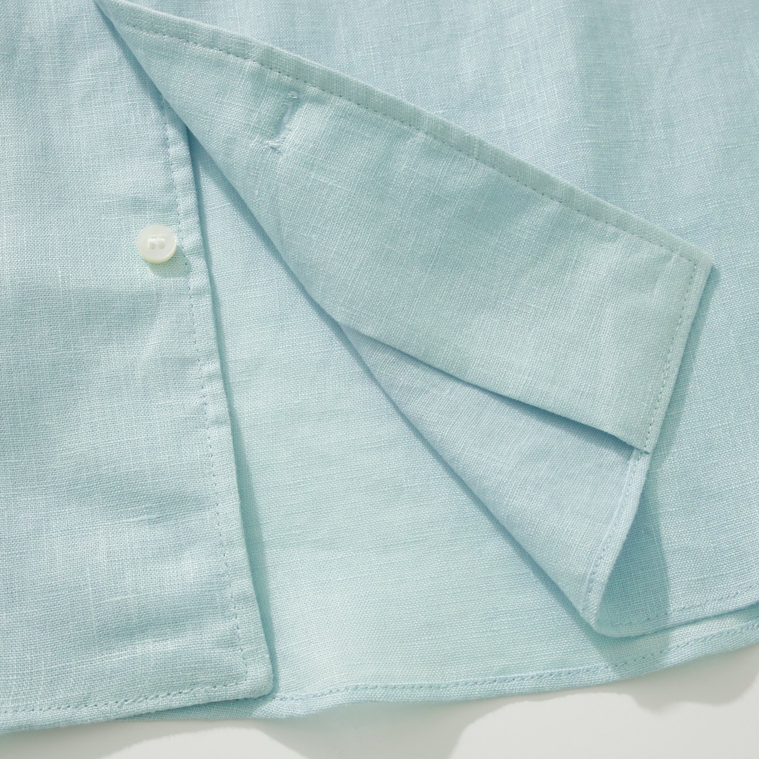 ゼニア Oasi Lino リネン シャツ ネイビー ブルー 画像 7