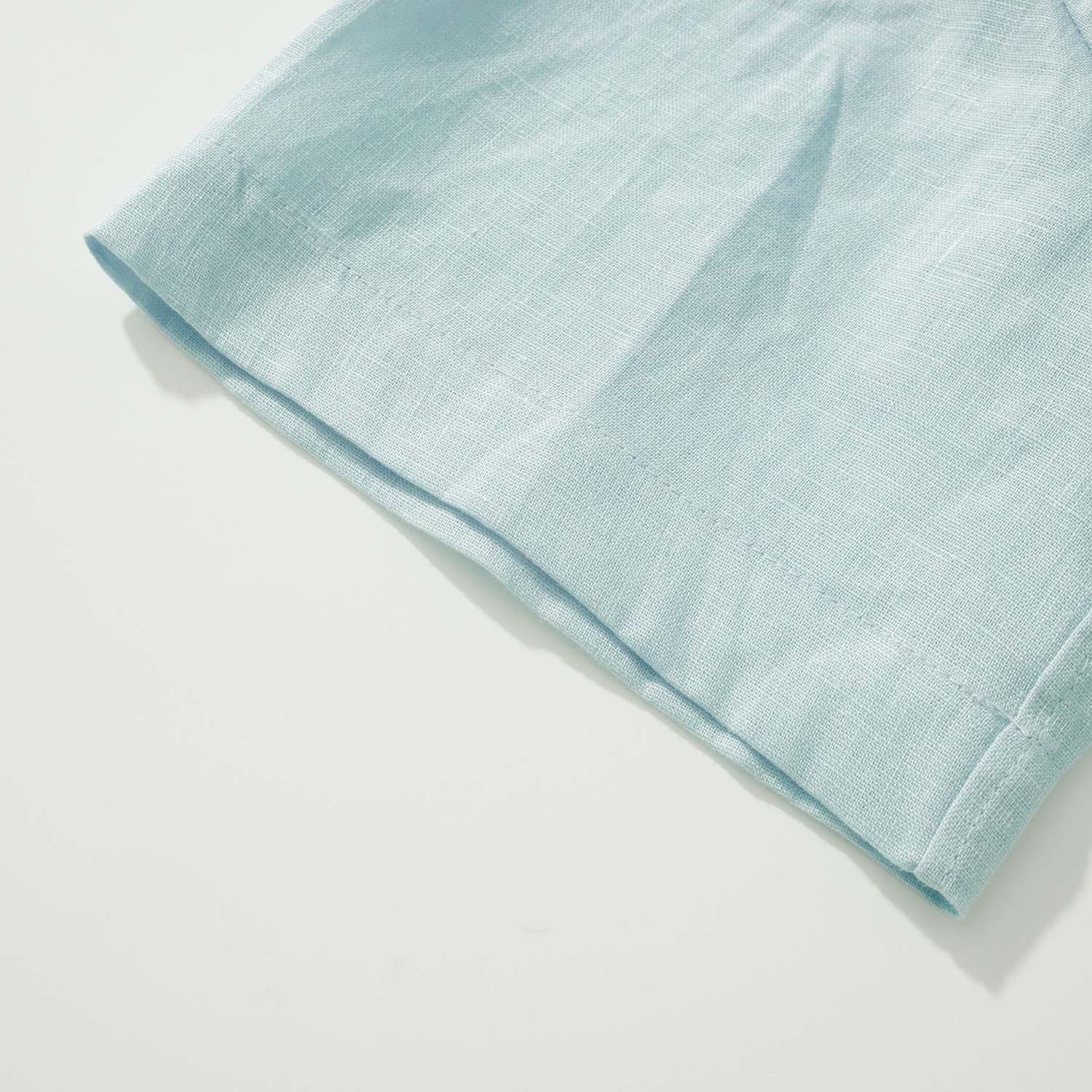 ゼニア Oasi Lino リネン シャツ ネイビー ブルー 画像 8