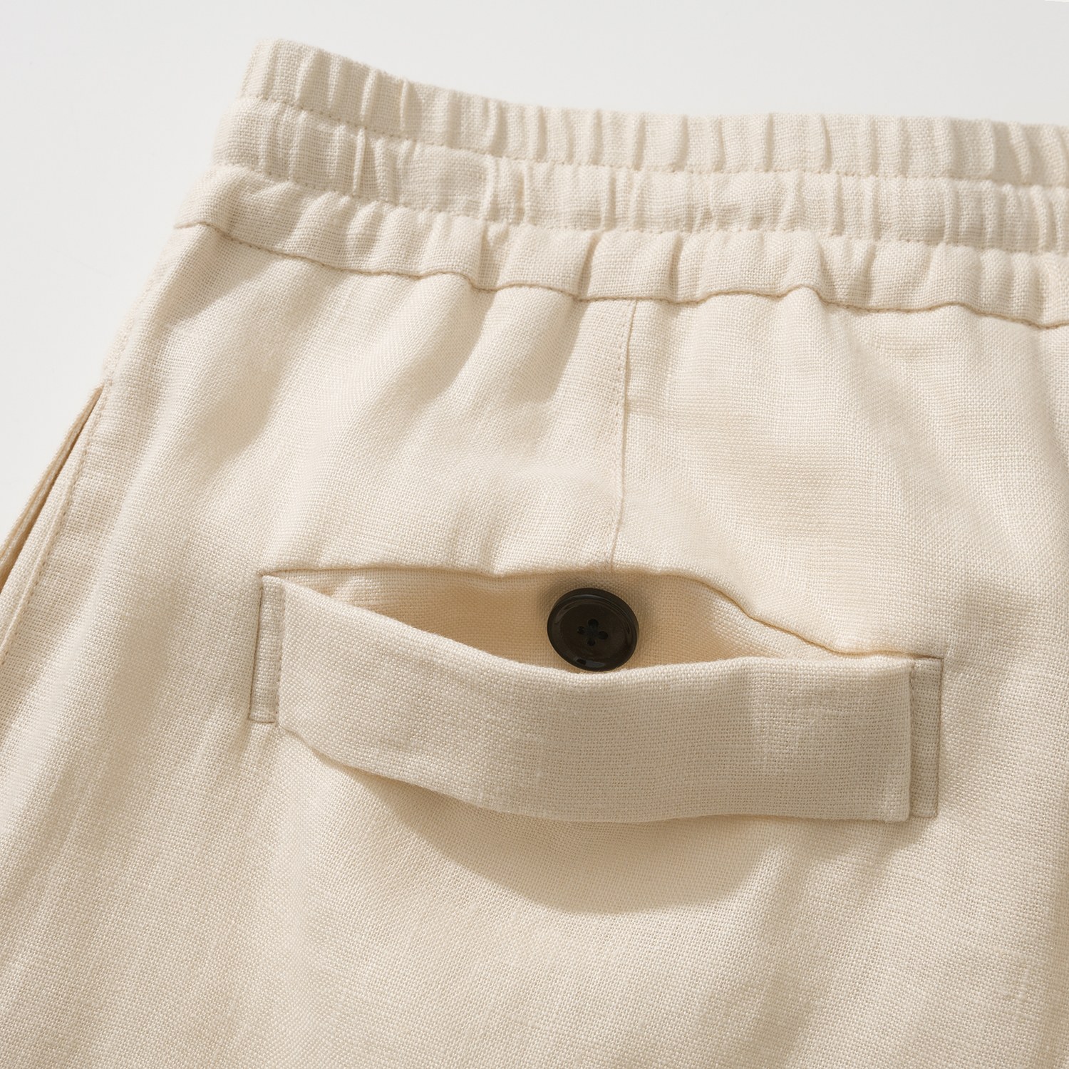 ゼニア Oasi Lino リネン パンツ ホワイト 画像 8