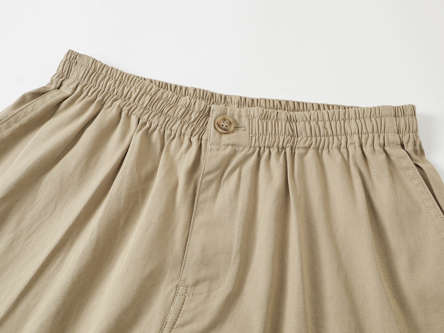 ポロ ラルフ ローレン 裾刺繍ボタンショーツ カーキ 詳細画像 3