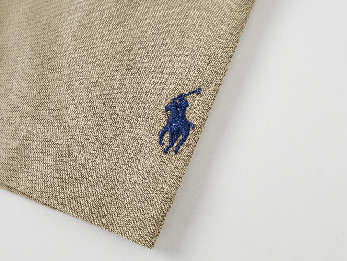ポロ ラルフ ローレン 裾刺繍ボタンショーツ カーキ 画像 8