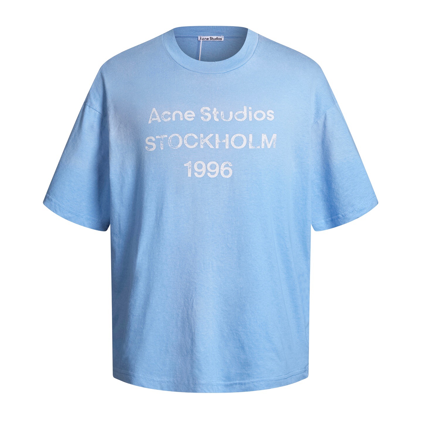 アクネ ストゥディオズ 1996ロゴTシャツ アイスブルー 詳細画像 1