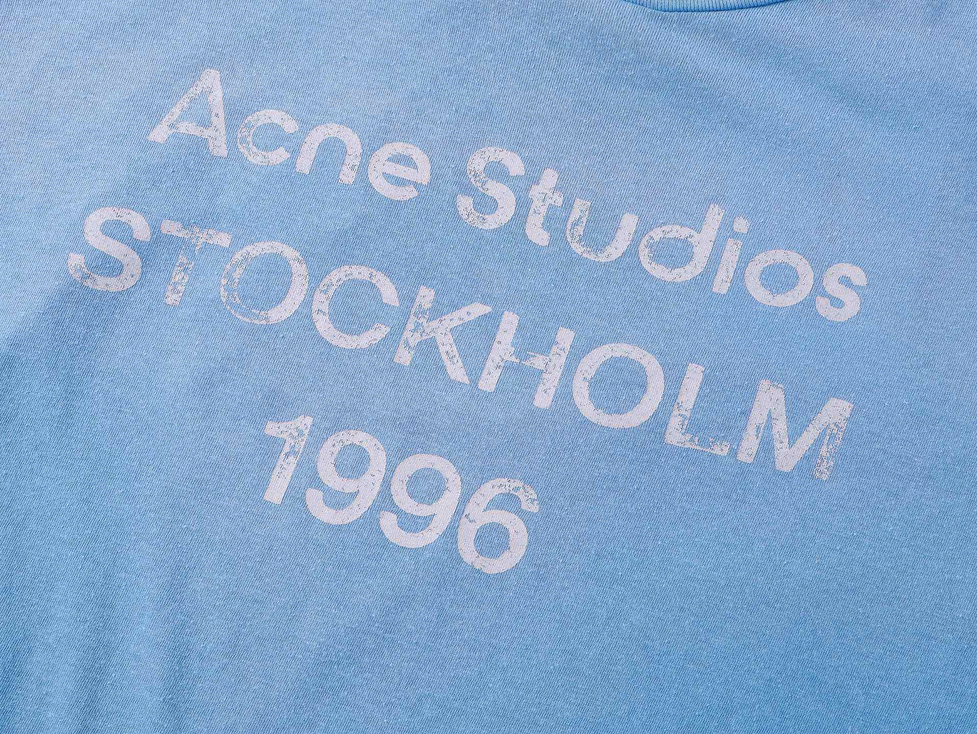アクネ ストゥディオズ 1996ロゴTシャツ アイスブルー 画像 5