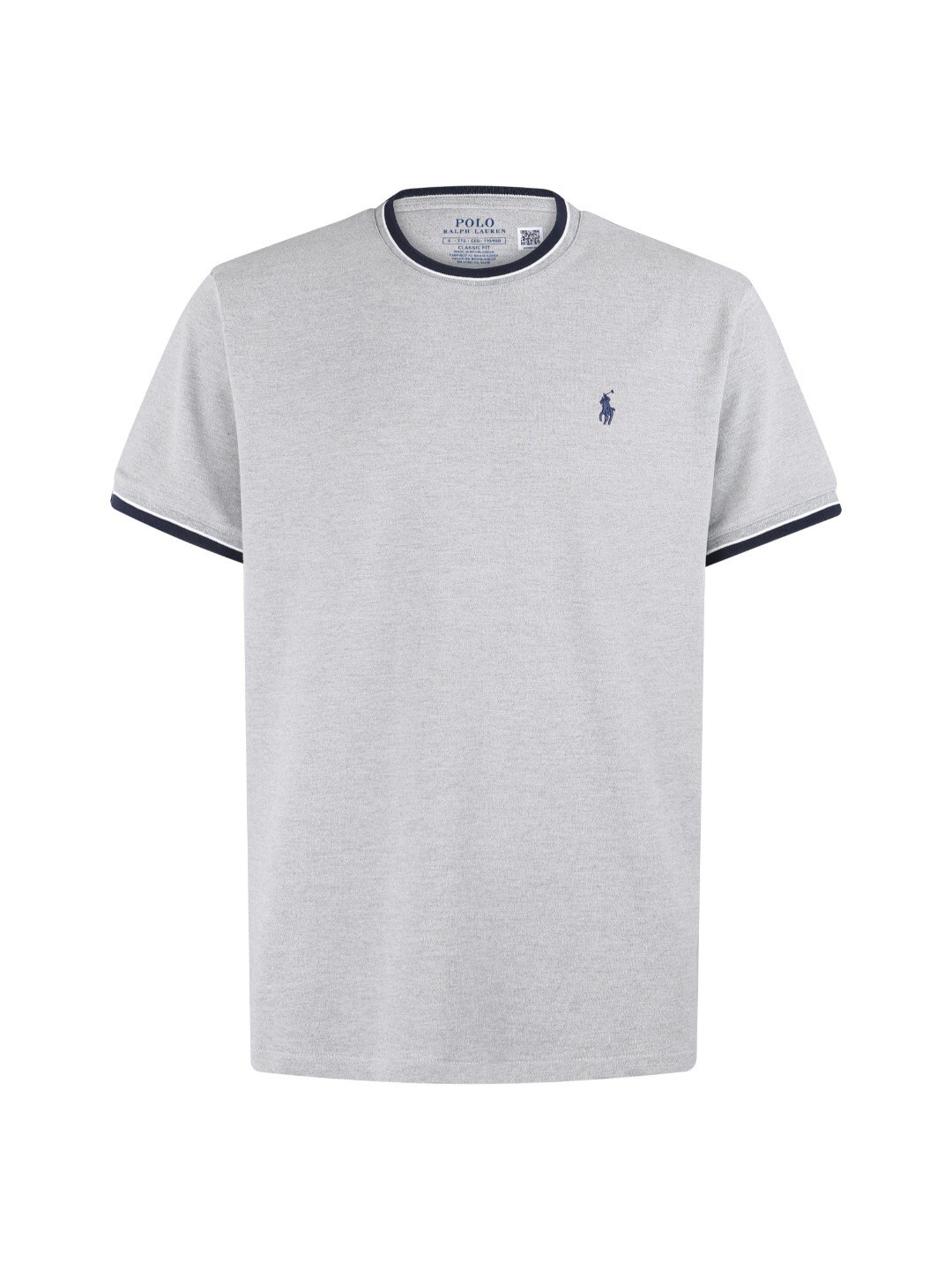 ポロ ラルフ ローレン 配色スモールポニーTシャツ ライトグレー 詳細画像 1