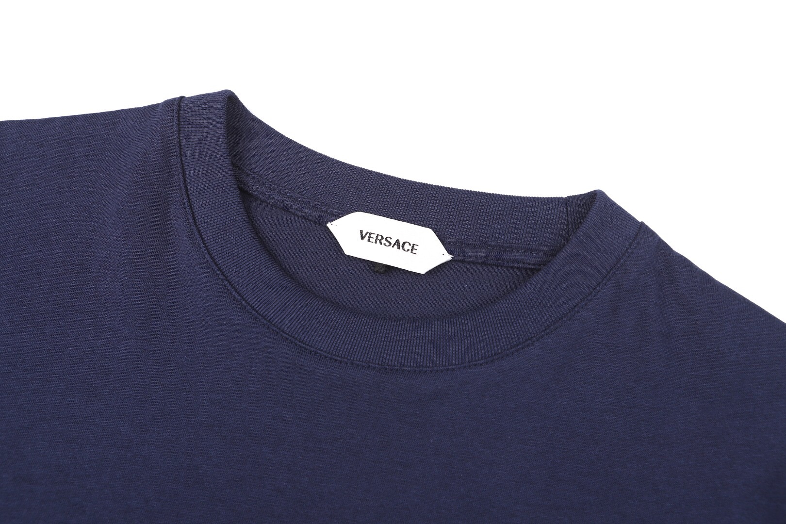 ヴェルサーチェ ポケット刺繍Tシャツ ネイビー 詳細画像 3