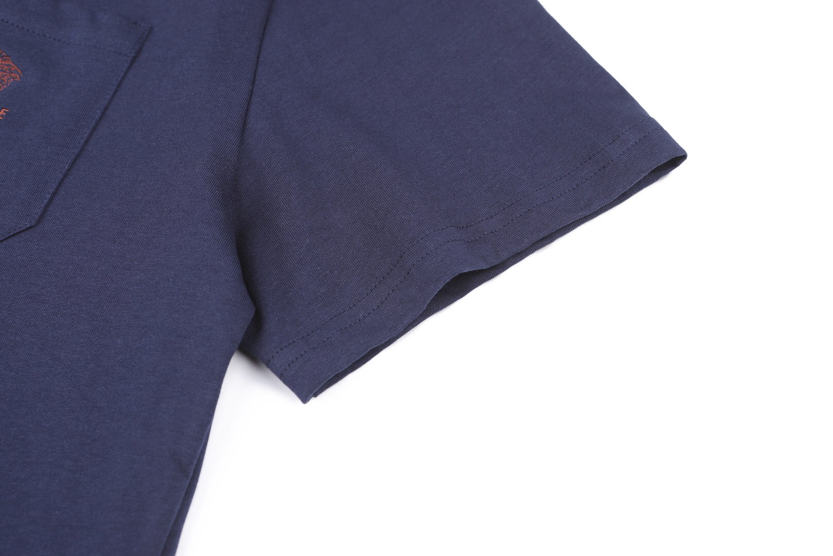 ヴェルサーチェ ポケット刺繍Tシャツ ネイビー 画像 6