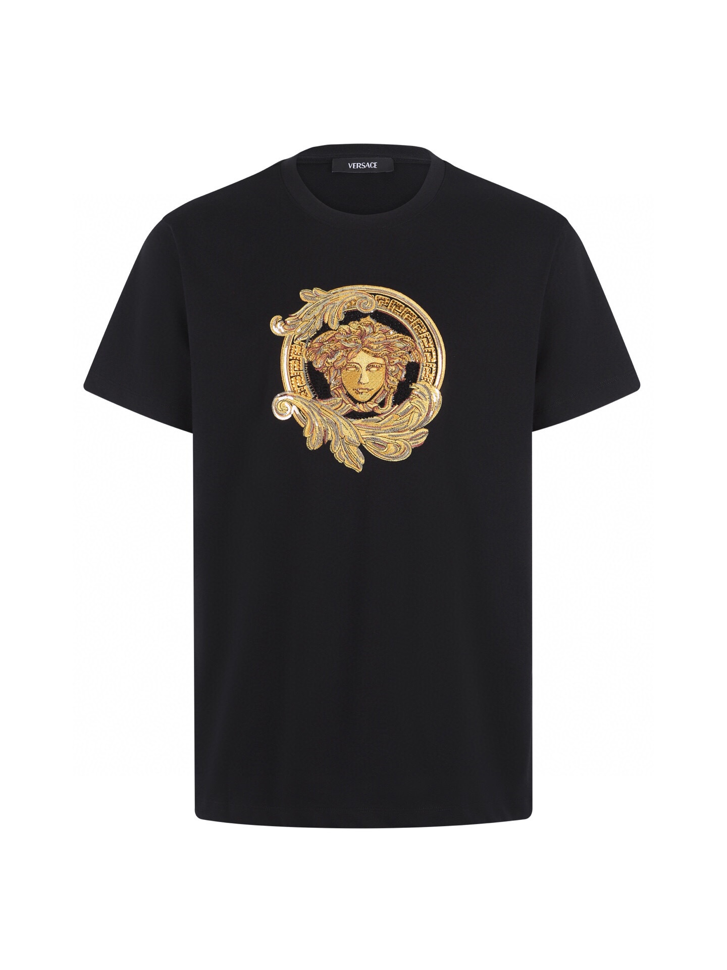 ヴェルサーチェ メデューサ装飾Tシャツ ブラック 1013944 詳細画像 1