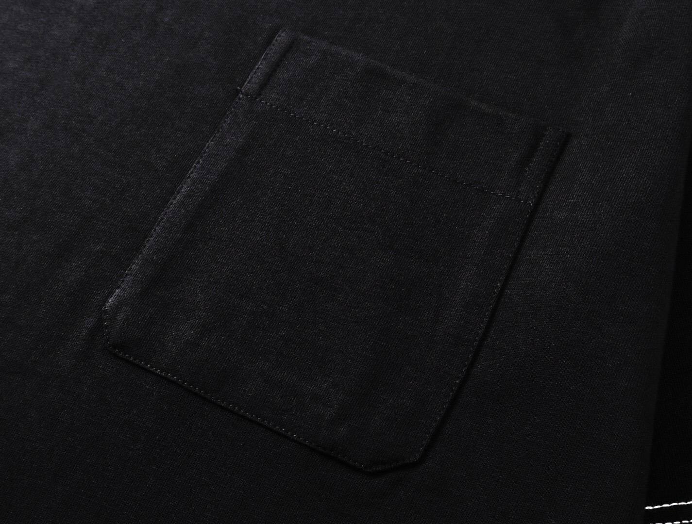 ルメール ダブルライン配色Tシャツ ブラック 画像 5