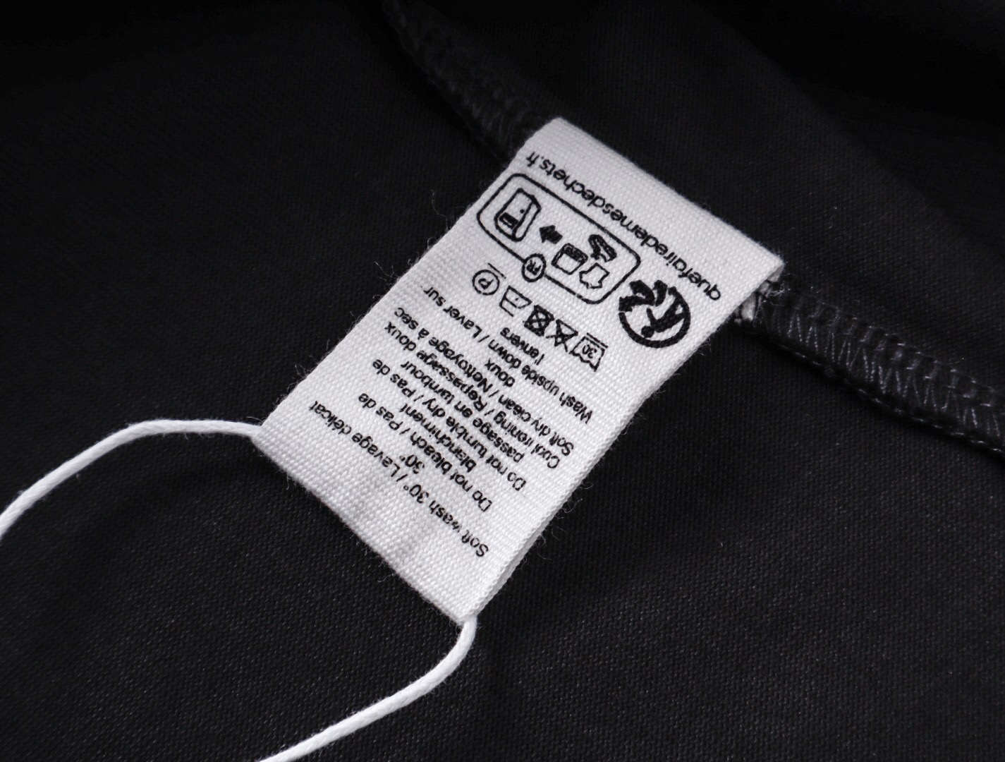 ルメール ダブルライン配色Tシャツ ブラック 画像 9