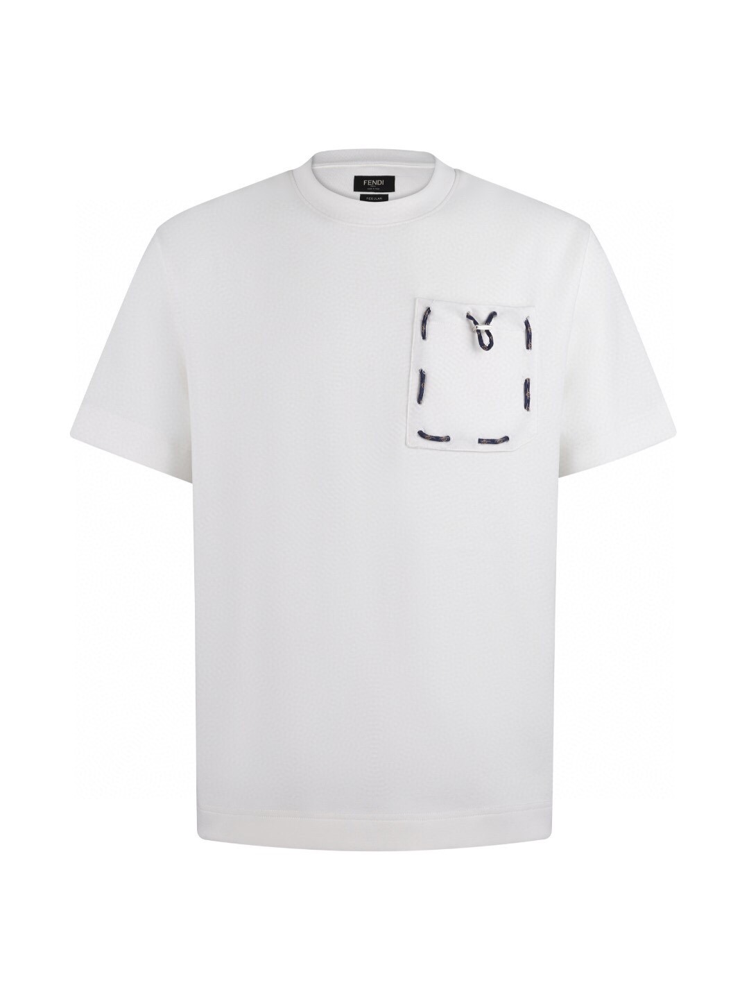 フェンディ ドローコードポケットTシャツ ホワイト 詳細画像 1