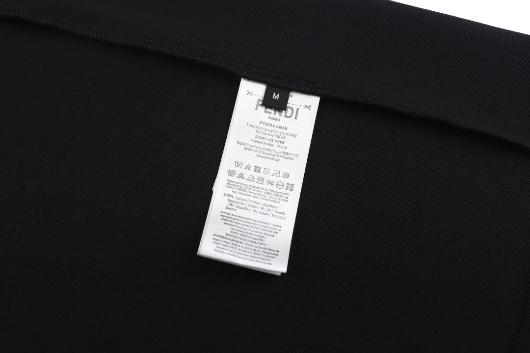 フェンディ マイクロFFコーデュロイTシャツ ブラック FY0936 画像 9