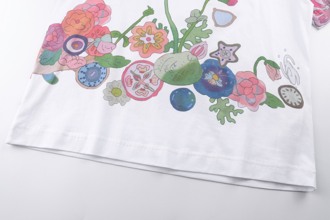 フェンディ バタフライフローラルTシャツ ホワイト 画像 8