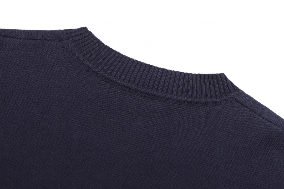フェンディ ダブルFF刺繍ニットTシャツ ネイビー 画像 4