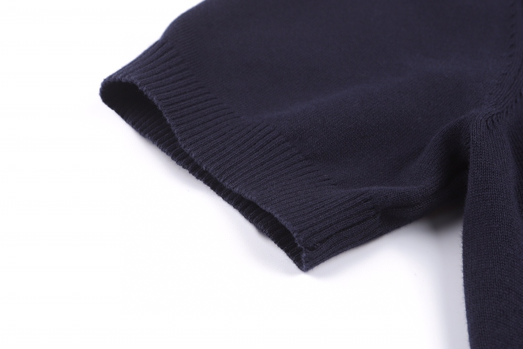 フェンディ ダブルFF刺繍ニットTシャツ ネイビー 画像 6