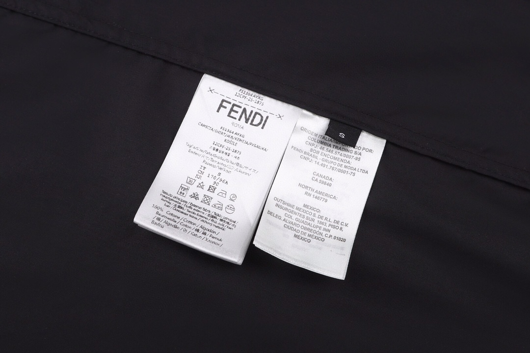 フェンディ ポケット付き長袖シャツ ブラック 画像 9