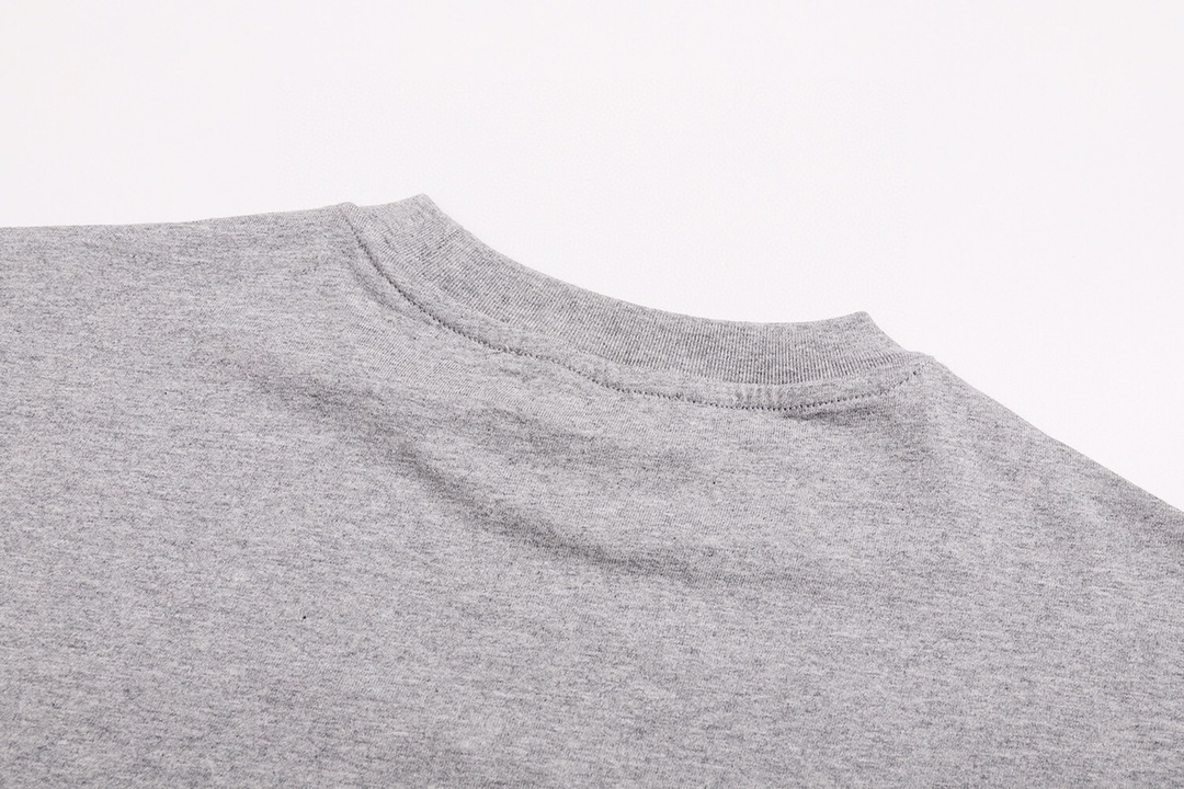 ミュウミュウ アップリケ刺繍Tシャツ グレー 画像 4