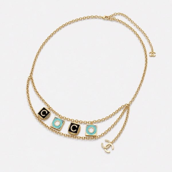 シャネル チェーン ウエストチェーン スクエアチャーム