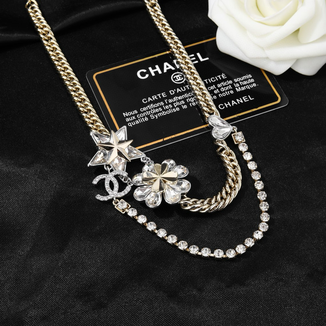 シャネル CCロゴ ネックレス ゴールド パールフラワー ネックレス 画像 8