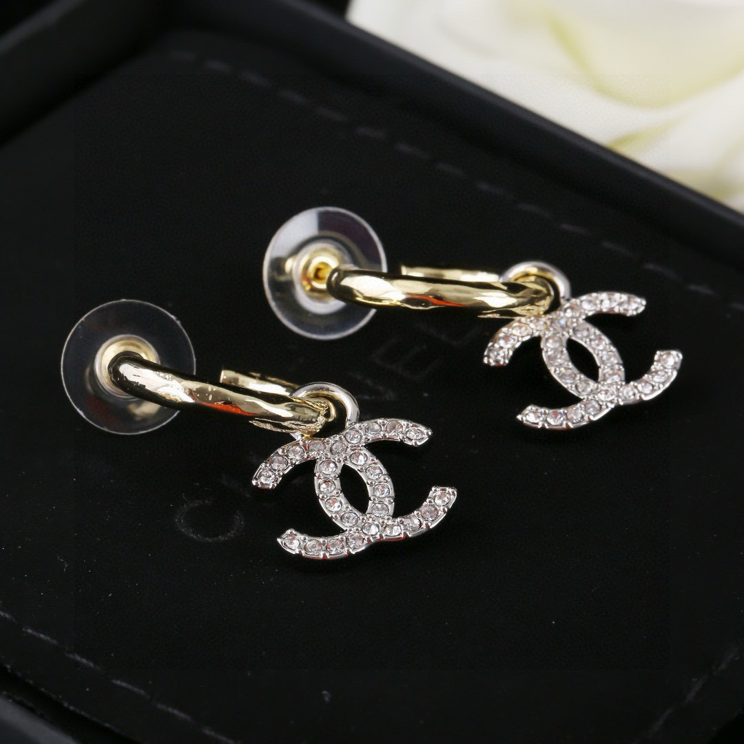 シャネル ピアス クリスタルドロップ ブラックパール ドロップ 詳細画像 3