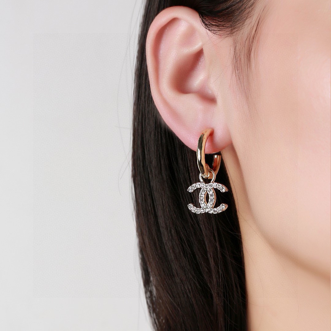 シャネル ピアス クリスタルドロップ ブラックパール ドロップ 画像 8