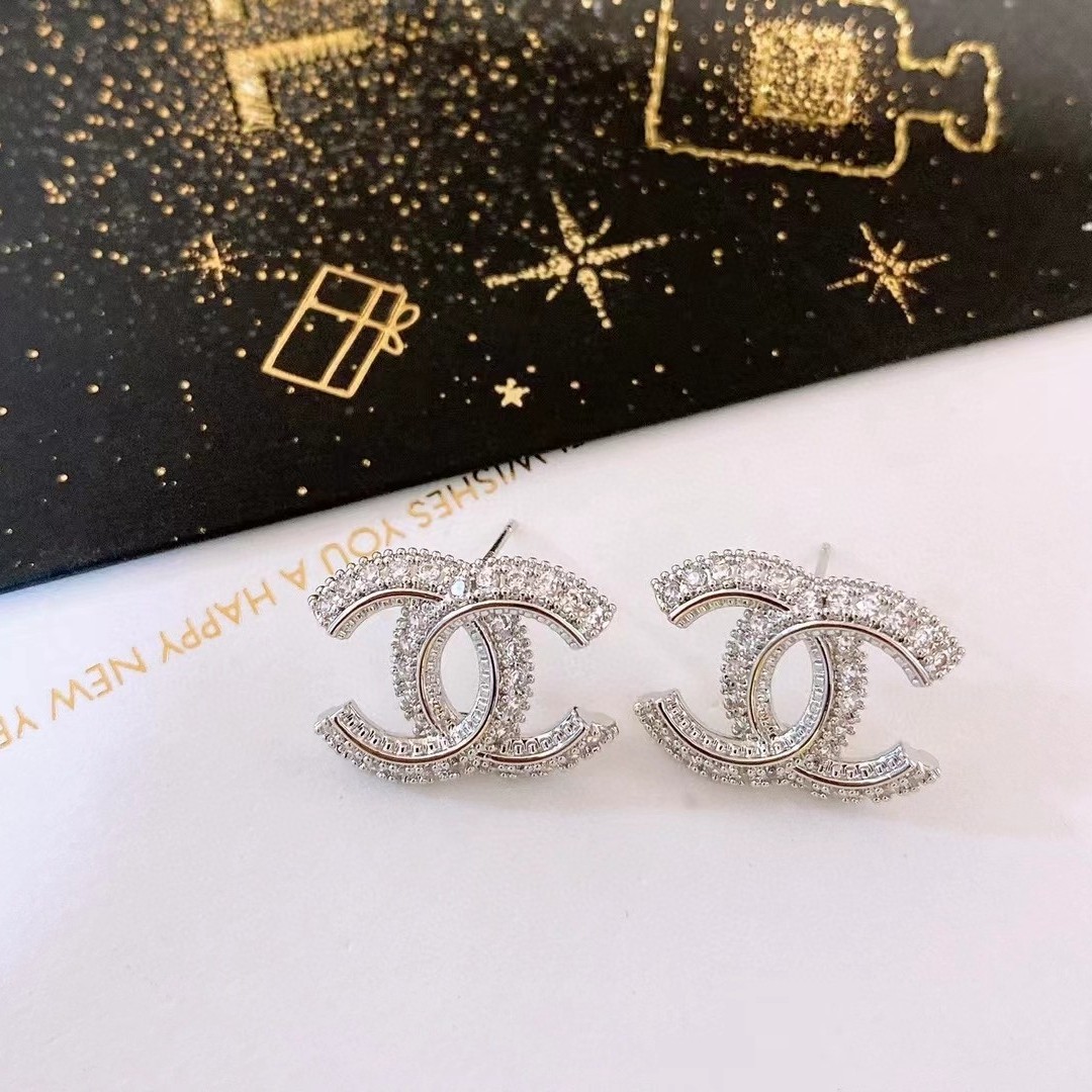 シャネル CCロゴ クリスタル ロゴレター スター スクエア ピアス クリスタルCC スタッド 画像 4