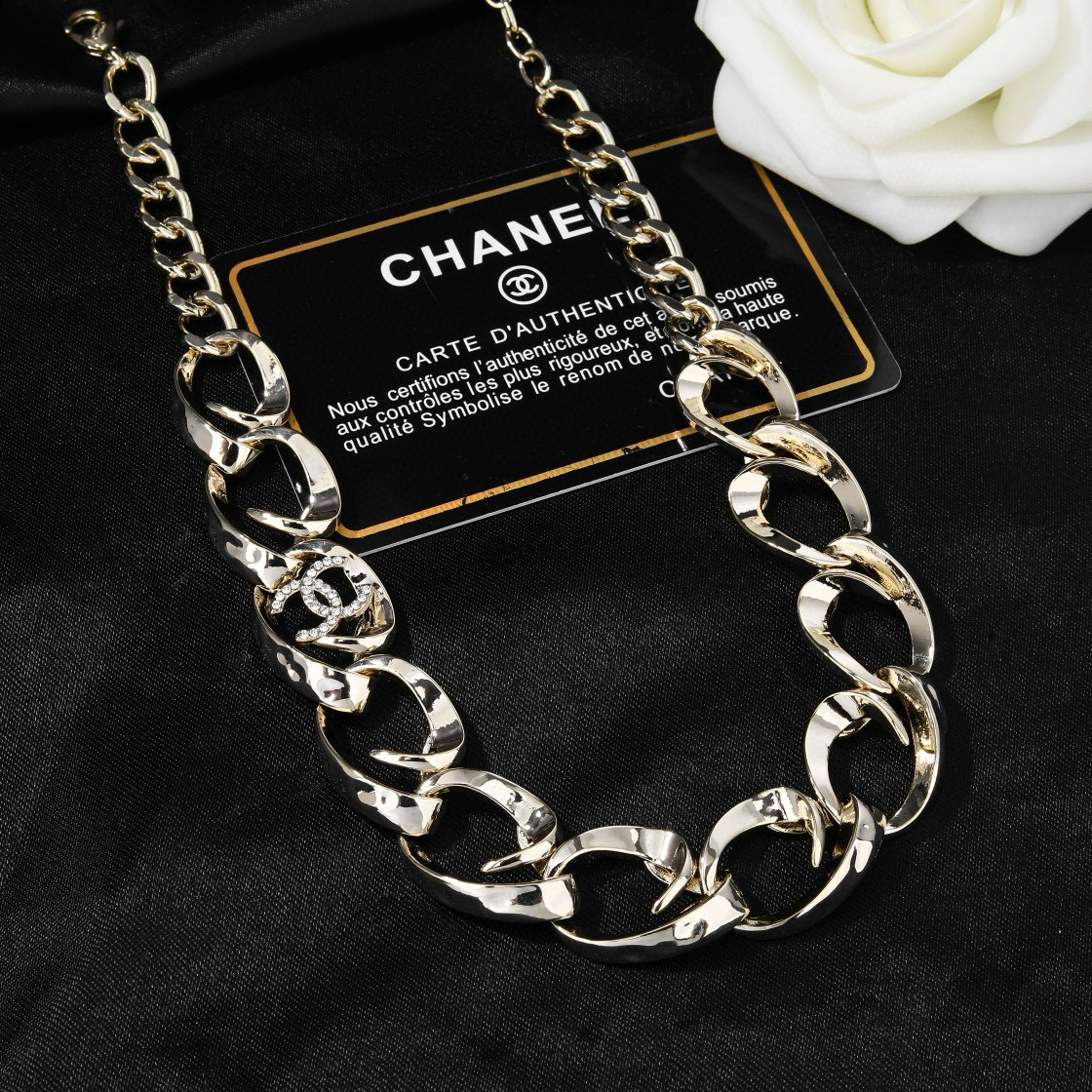 シャネル CCロゴ ネックレス ゴールド チャンキーリンク ネックレス 画像 5