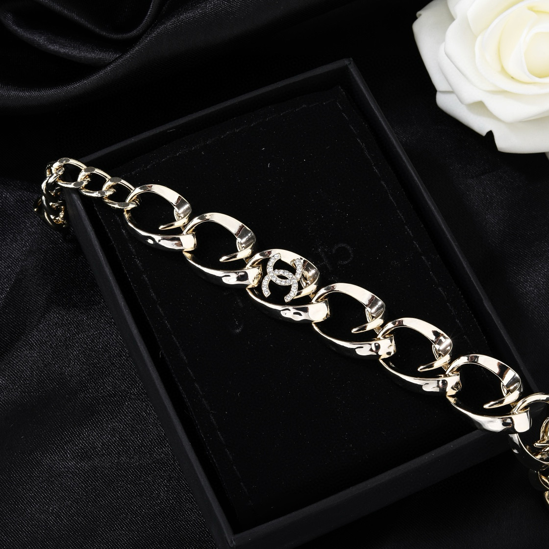 シャネル CCロゴ ネックレス ゴールド チャンキーリンク ネックレス 画像 8