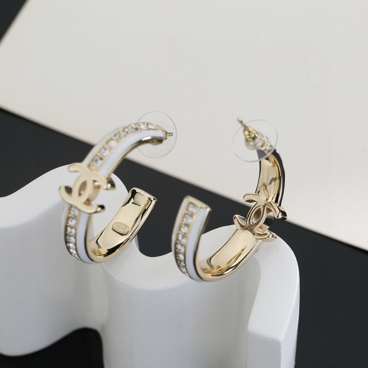 シャネル ラウンド ピアス ゴールド 画像 6