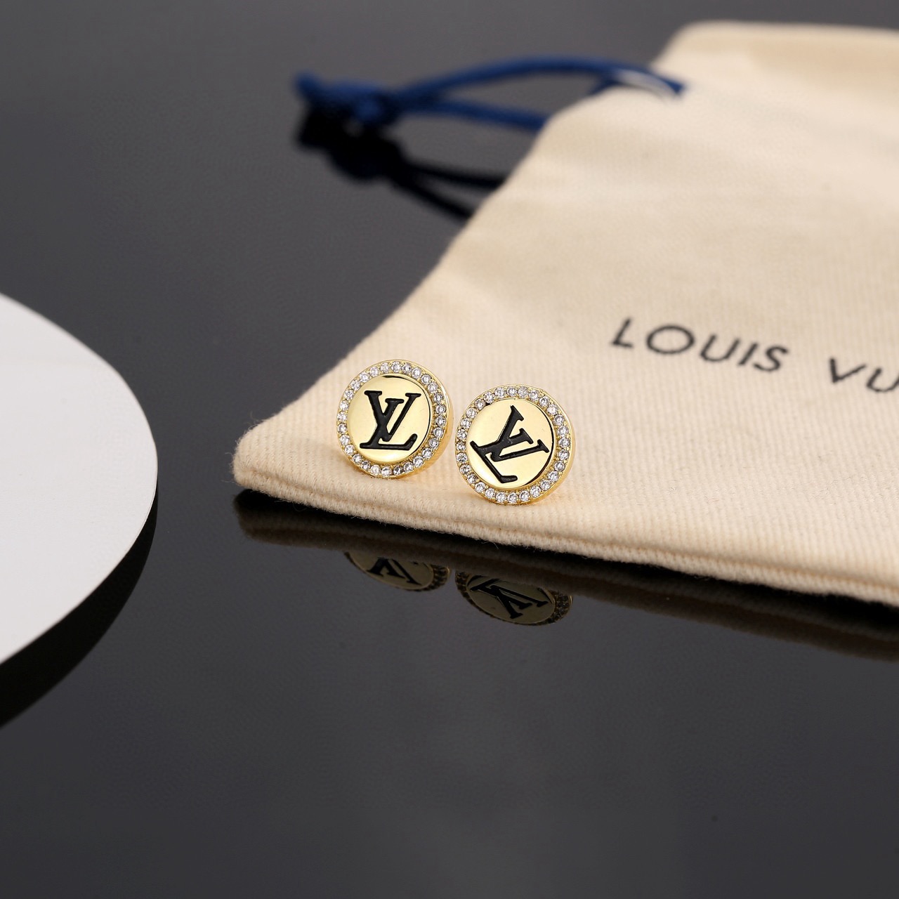 ルイヴィトン ロゴレター LV Twig スター スクエア ピアス 画像 6
