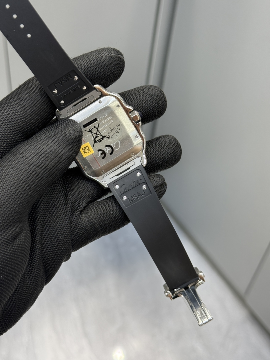 カルティエ サントス ドゥ カルティエ ラバーストラップ ウォッチ バリエーションB 画像 5