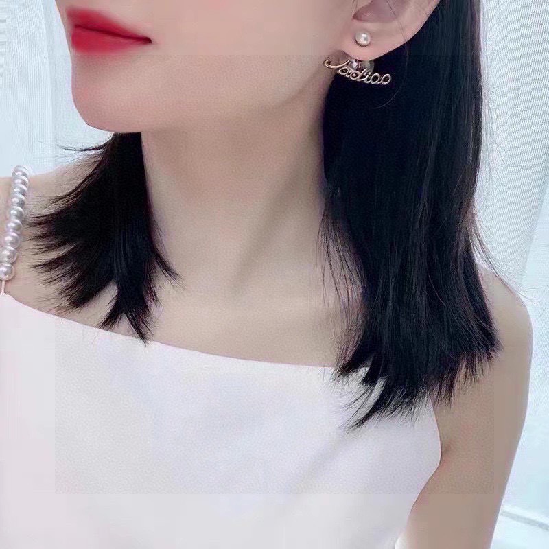ディオール イエロー ゴールド ロゴレター ピアス 画像 5