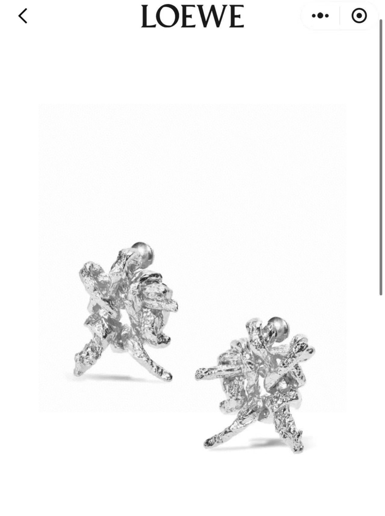 ロエベ ロゴレター ピアス フラワー ノット セット 詳細画像 3