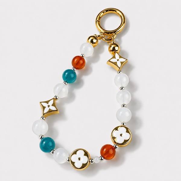 ルイヴィトン 1V モノグラム ビーズ マルチカラー キーホルダー