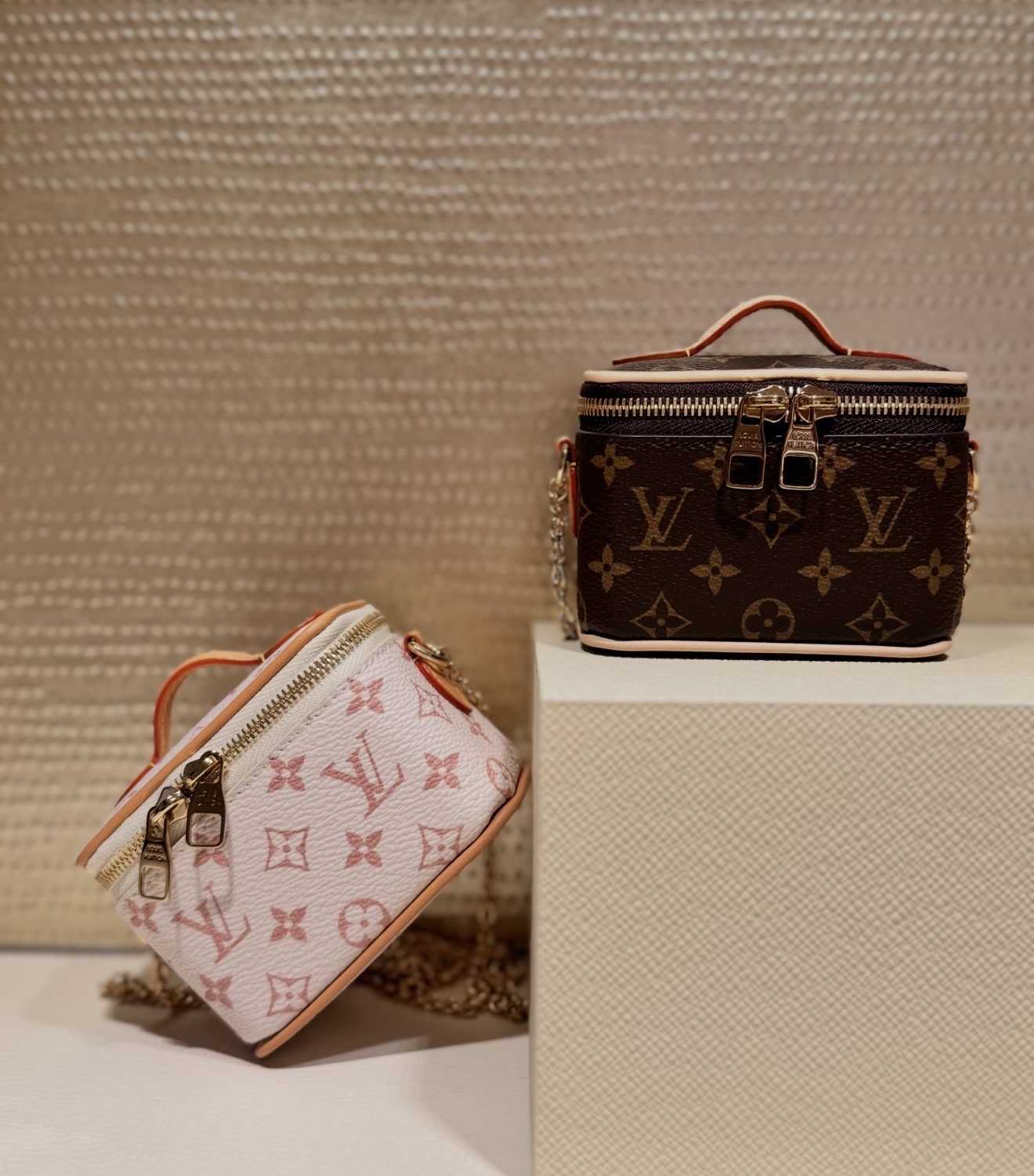 ルイヴィトン Micro Vanity Case デューン ベージュ ホワイト ブラウン モノグラム セット M03812 画像 7