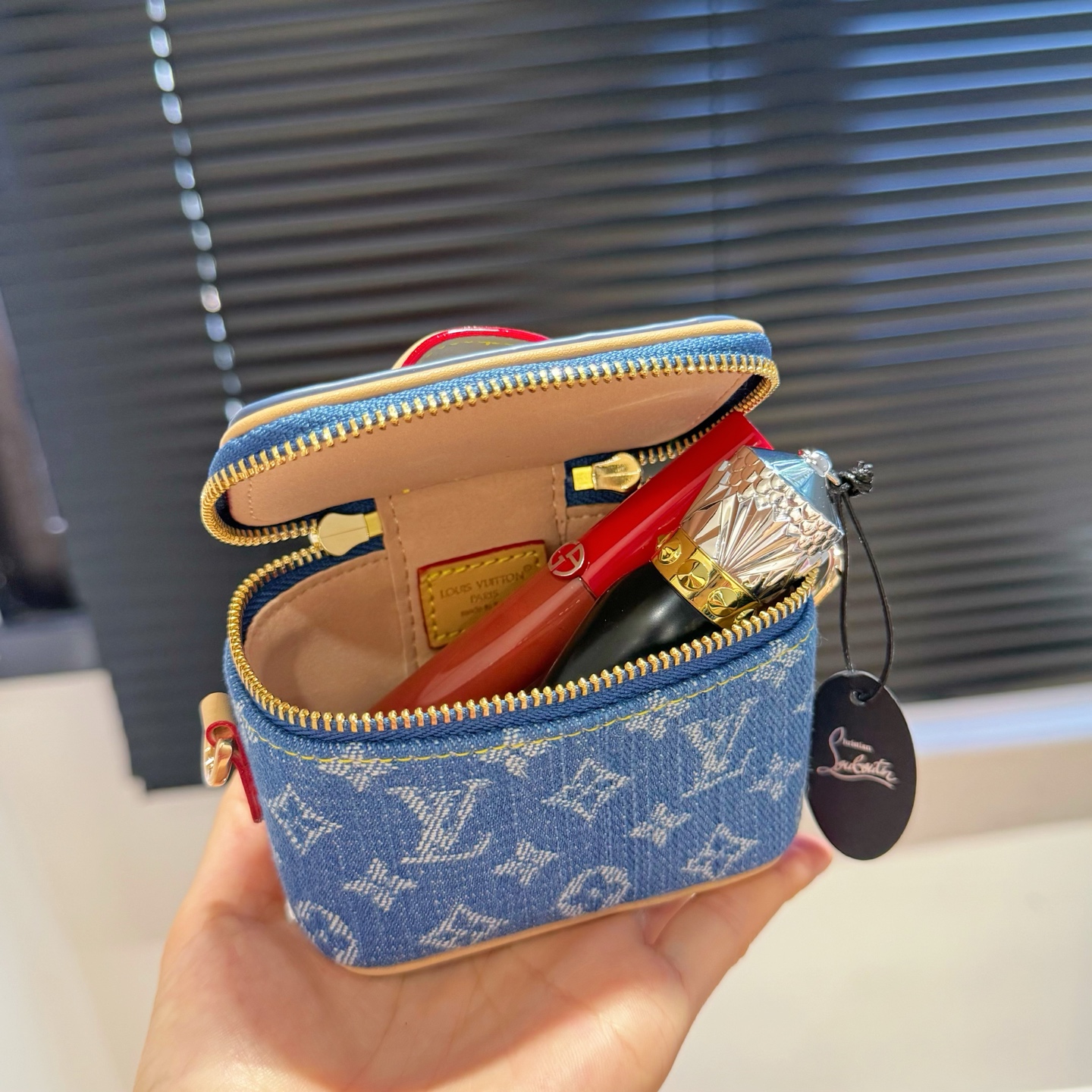 ルイヴィトン Micro Vanity Case デューン ベージュ ホワイト ブラウン モノグラム セット M03812 画像 9