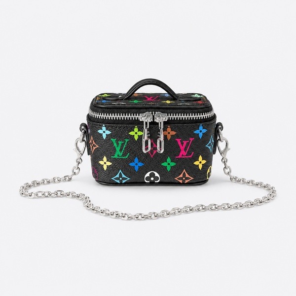 ルイヴィトン Micro Vanity Case デューン ベージュ ブラック マルチカラー モノグラム M03812