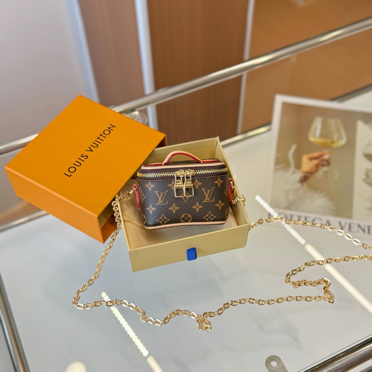 ルイヴィトン Micro Vanity Case デューン ベージュ ブラウン モノグラム M03812 詳細画像 3