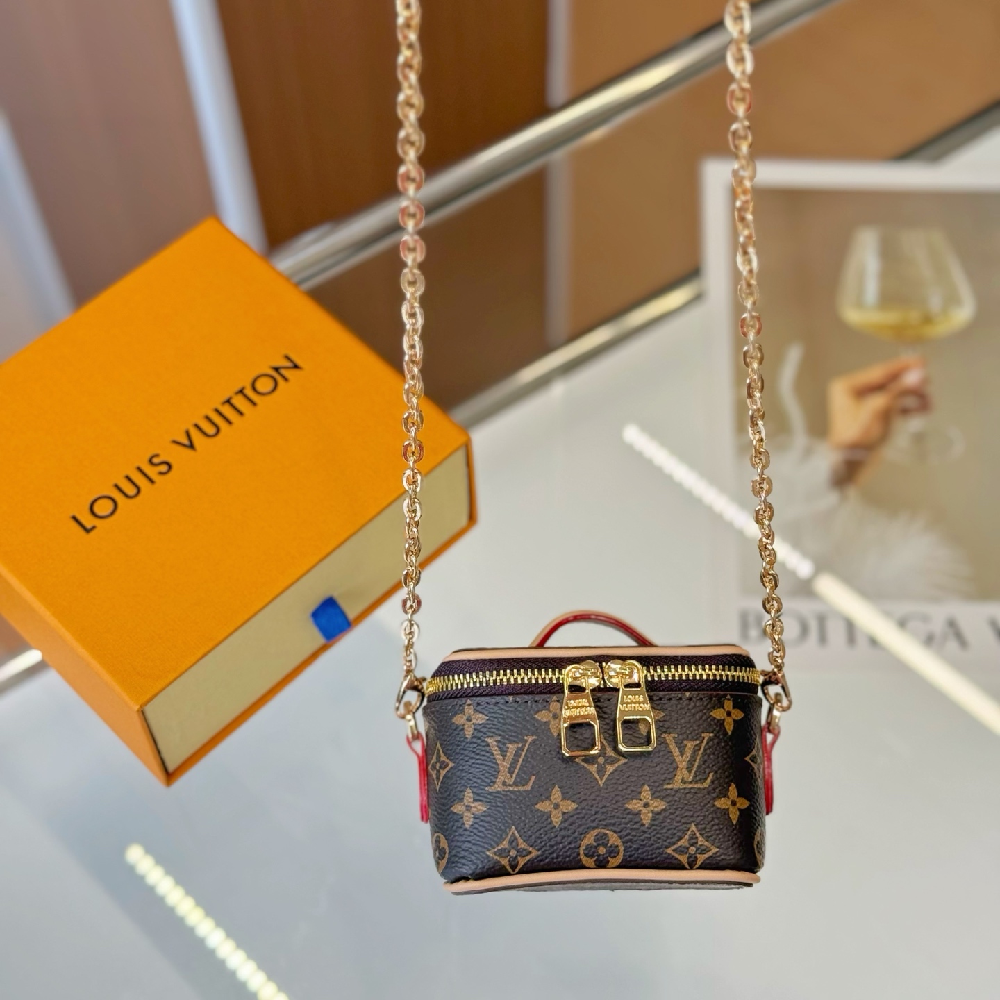 ルイヴィトン Micro Vanity Case デューン ベージュ ブラウン モノグラム M03812 画像 7