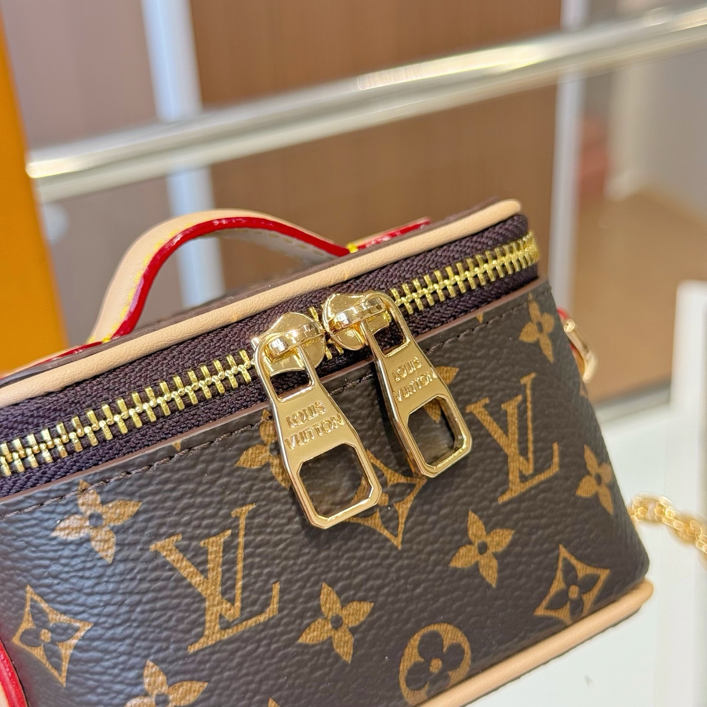 ルイヴィトン Micro Vanity Case デューン ベージュ ブラウン モノグラム M03812 画像 8