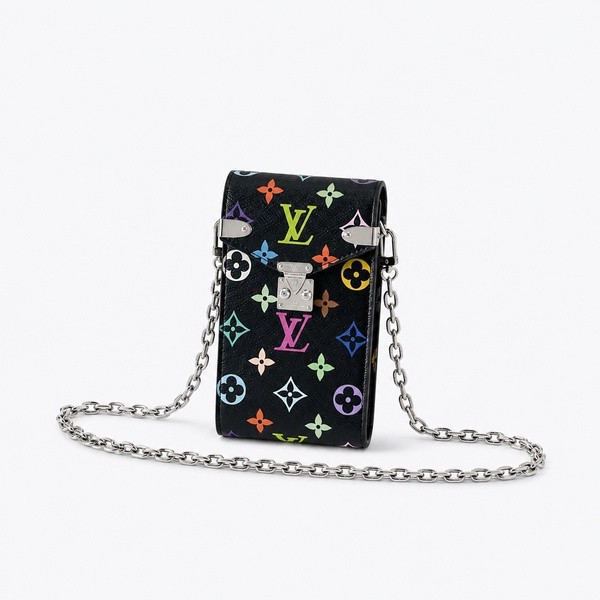 ルイヴィトン Micro Vanity Case デューン ベージュ ブルー モノグラム M03812
