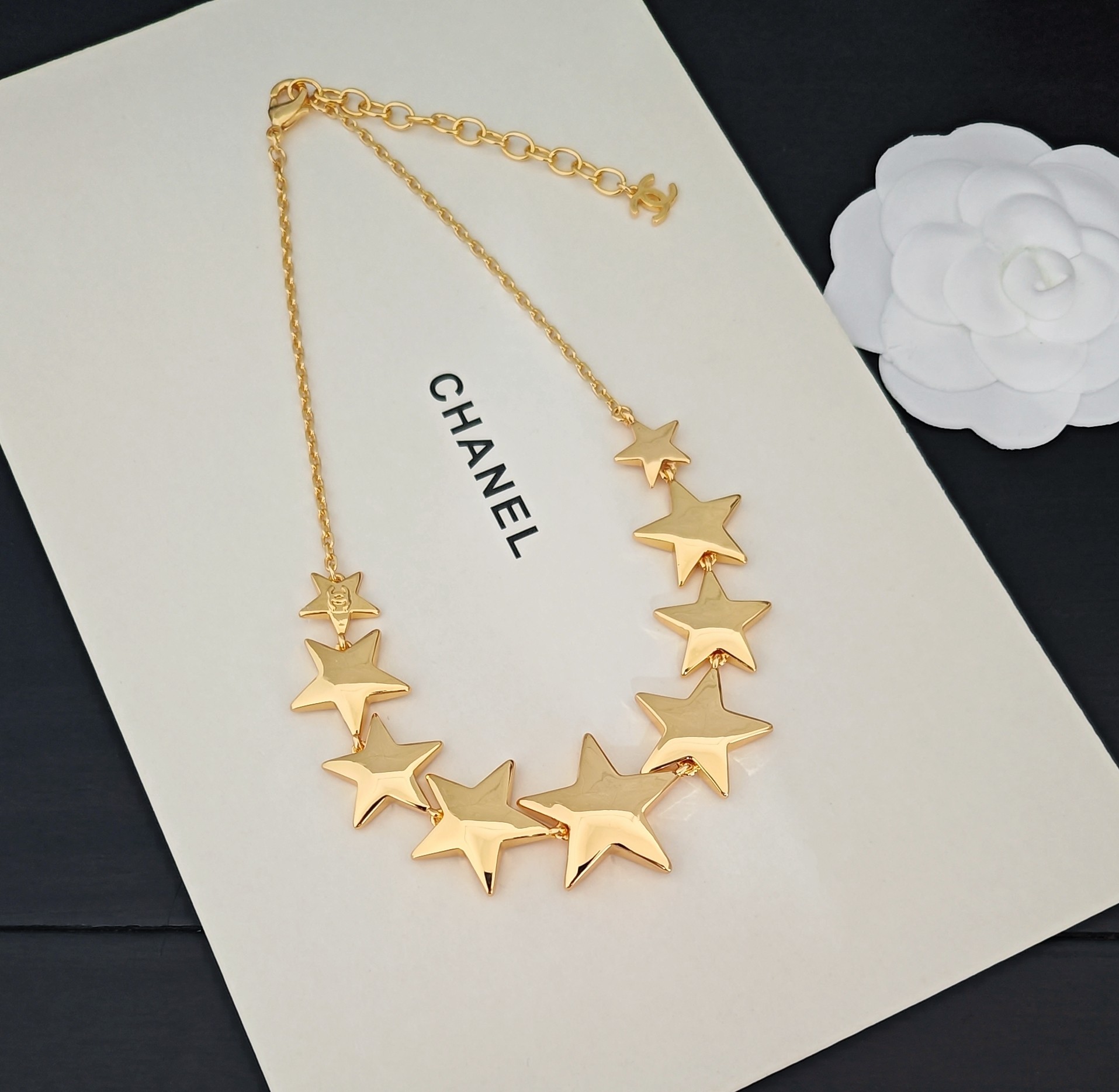 シャネル スター ネックレス イエローゴールド 画像 5