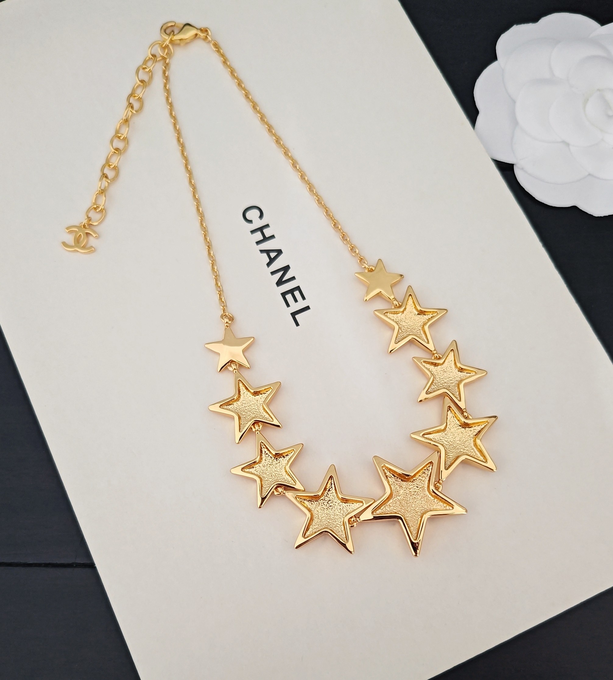 シャネル スター ネックレス イエローゴールド 画像 6