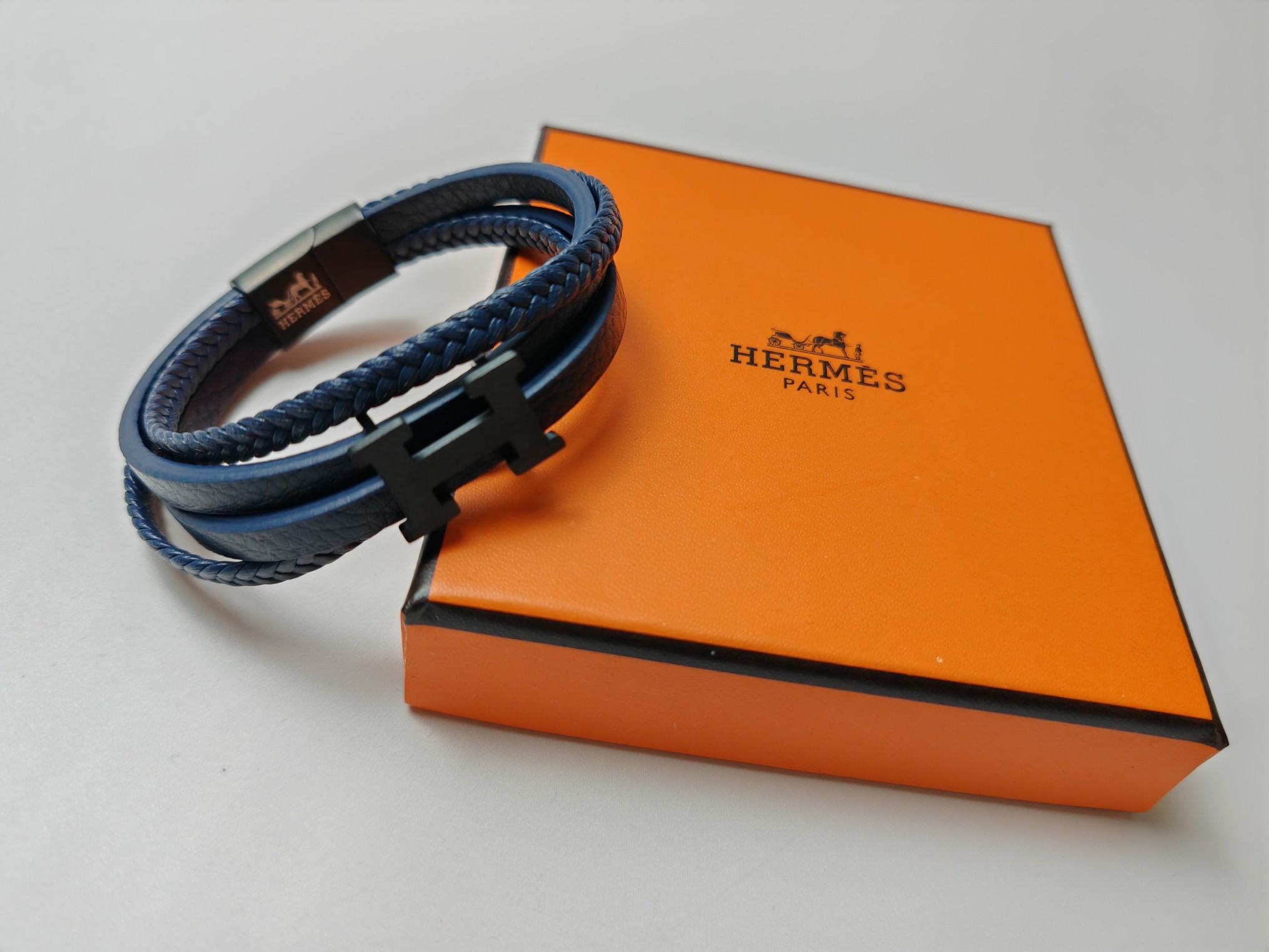 エルメス ブレスレット ブルー ブルー H ブレスレット 画像 6