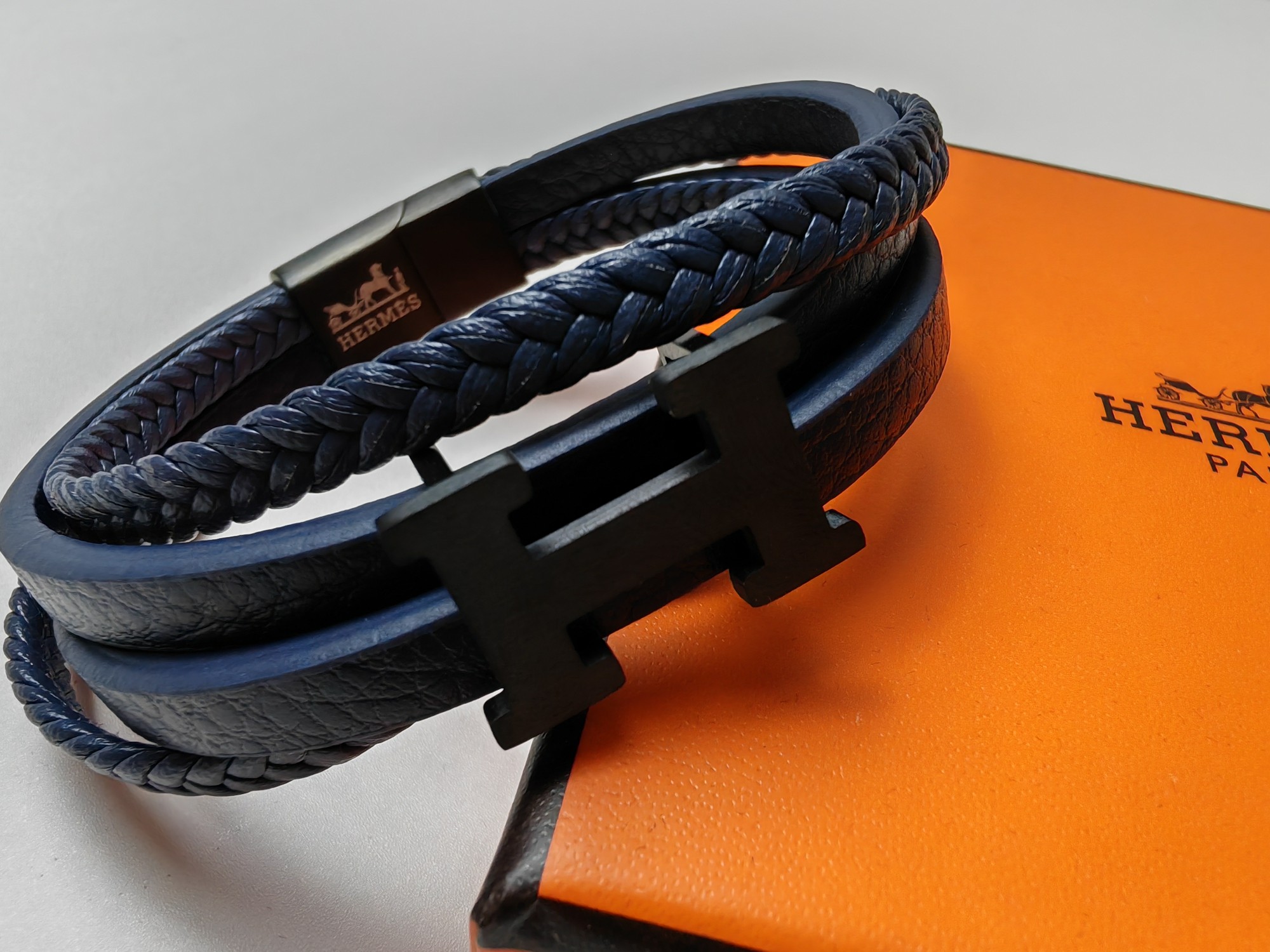 エルメス ブレスレット ブルー ブルー H ブレスレット 画像 7