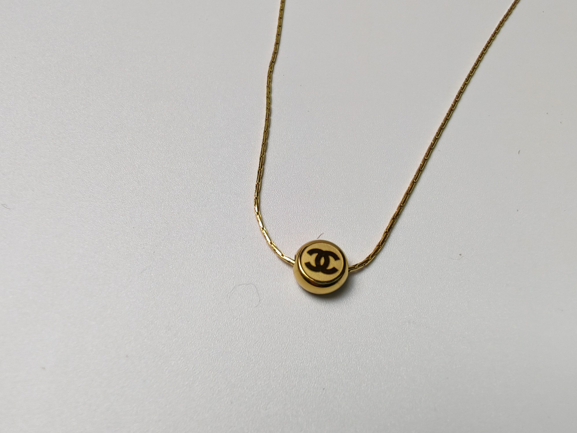 シャネル ネックレス シルバー レッド ペンダント 画像 5