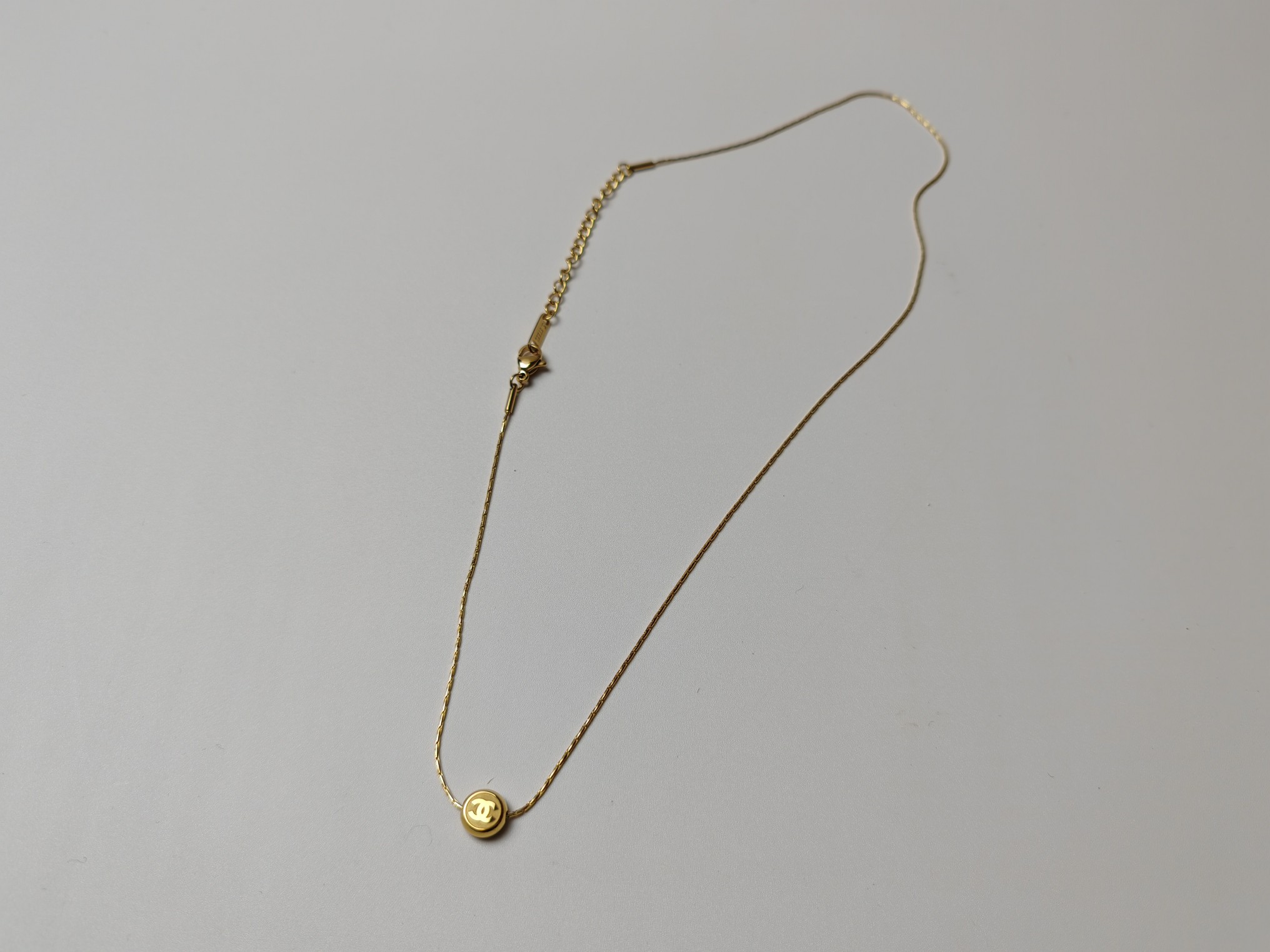シャネル ネックレス シルバー レッド ペンダント 画像 6