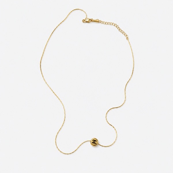 シャネル ネックレス シルバー レッド ペンダント