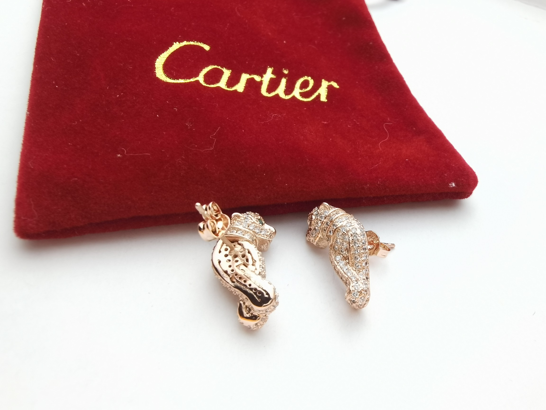 カルティエ パンテール パンサー ピアス パンサー バー ドロップ 画像 5